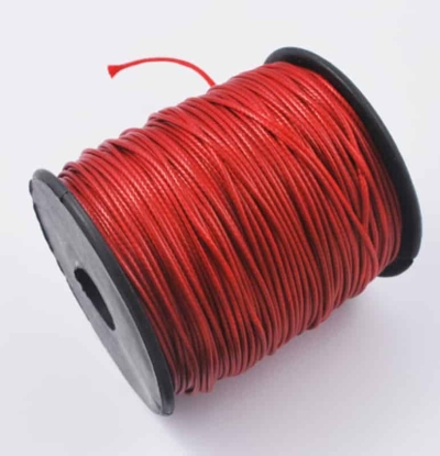 Объл полиестерен шнур червен 1мм - 10м/л