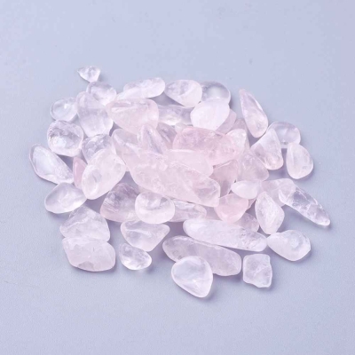 Розов кварц на самородни късове, полирани 8~22 мм в опаковка около 100 грама   