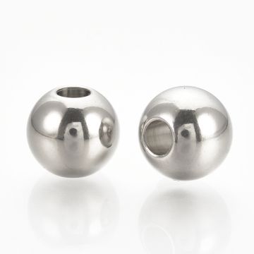 Мъниста от неръждаема стомана 304, 3x2.5мм - 50 бр