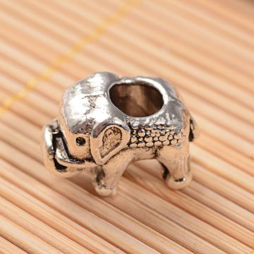 Метално мънисто слонче -  1 брой