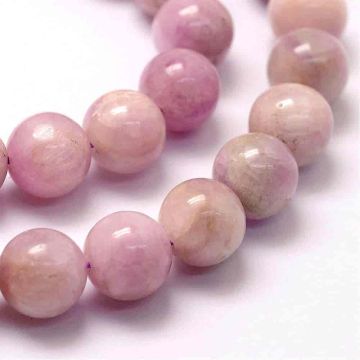 Натурален Кунцит на кръгли 9мм мъниста 