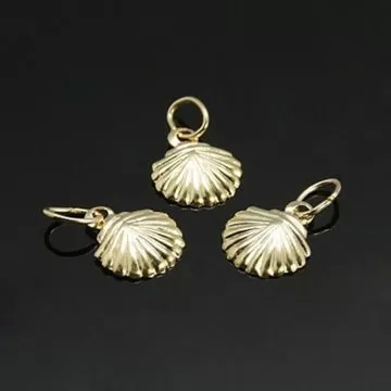 Висулка мида 9 мм с 14K златно ламиниране / 1/20 Gold Filled - 1 бр