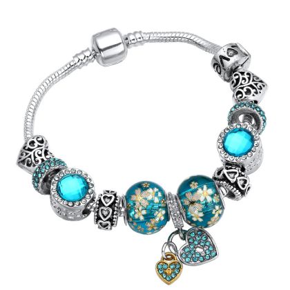 1 Европейски стил гривна с мъниста реплика Пандора