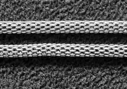 Синджир специална мрежеста плетка в сребърен цвят  2.5мм
