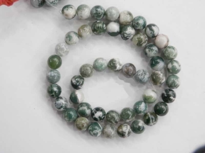 Ахат мъниста, Tree agate beads 3