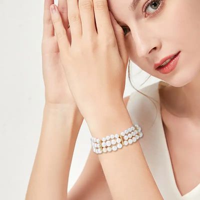 4 Метални залатисти свързващи накрайници, 3 отвора, 12.5x5.5x1.5мм