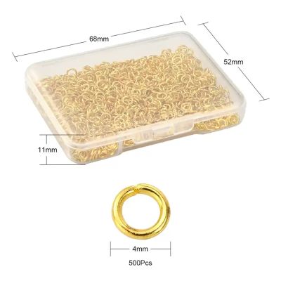 6 Халкички 4x0.7мм, месингови, отворени - кутия с 500 бр