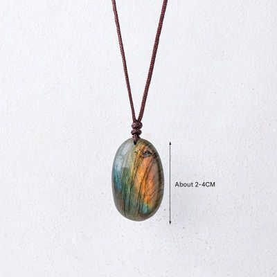 4 Колиета с регулируема връв от лабрадорит 