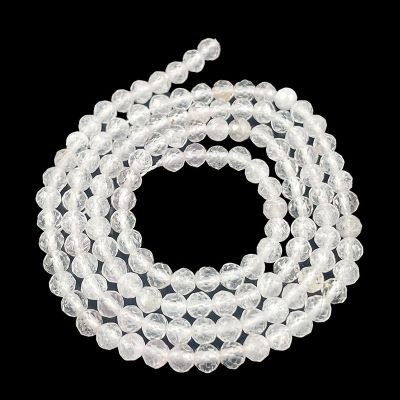 2 Наниз от фасетирани кварцови мъниста с дължина 39,5 см