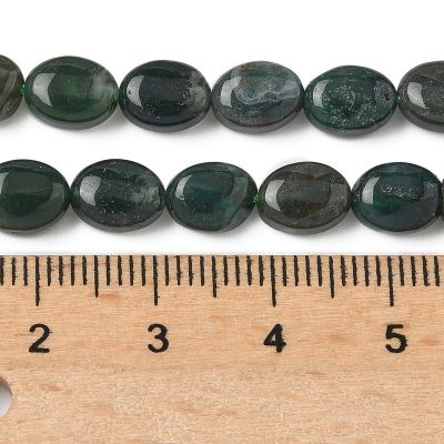 5 красиви мъниста от мъхест ахат - размери