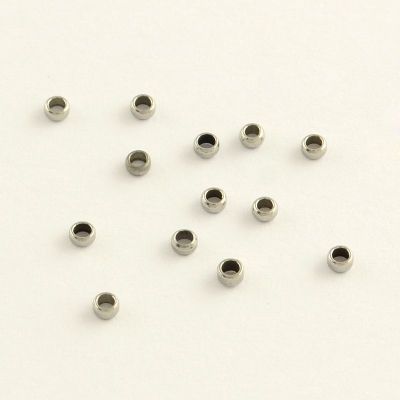 Стопер мъниста 1.5x 0.8 мм от неръждаема стомана 304- 40 броя 