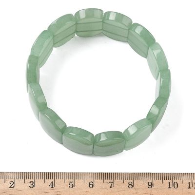 5 Дамска разтеглива гривна от зелен авантюрин измерване и сравнение