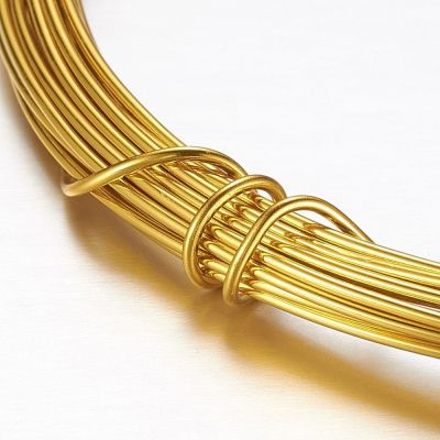 Алуминиева златисто галванизирана тел 0.8 мм - около 10м