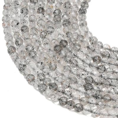 Кварц (Cloudy Quartz) фасетирани мъниста 3–3,5 мм - наниз 38- 39 см