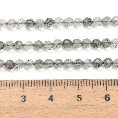 Кварц (Cloudy Quartz) фасетирани мъниста 3–3,5 мм - наниз 38- 39 см
