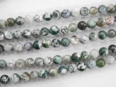 Ахат мъниста, Tree agate beads 4