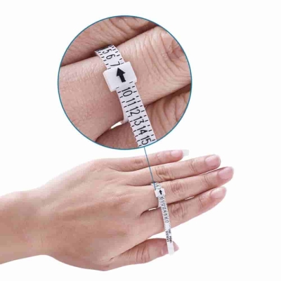 Измервателна лента за пръстени по Американски стандарт 8