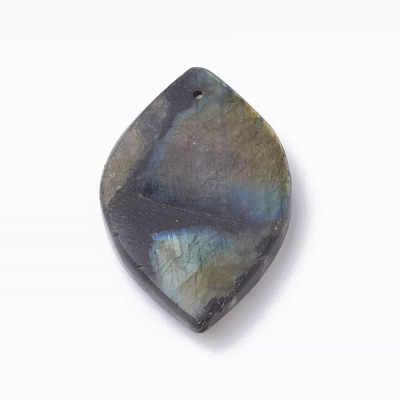 1 Комлект висулки (10 бр) от полускъпоценен камък Лабрадорид