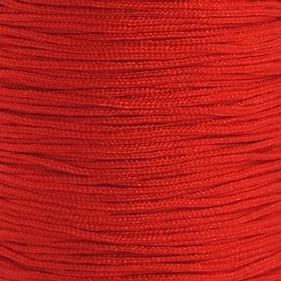 Червен плетен найлонов шнур 0,8 мм на ролка 1